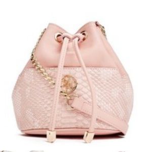 Guess mini Bucket Handbag- Pink Cream